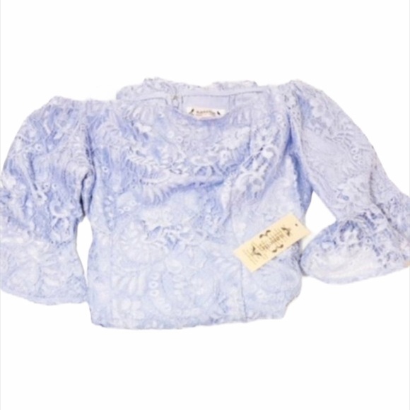 Nanette Lepore Womens Purple Lace Off Shoulder Elbow Sheath Midi Dress Sz 4 New - Picture 5 of 9